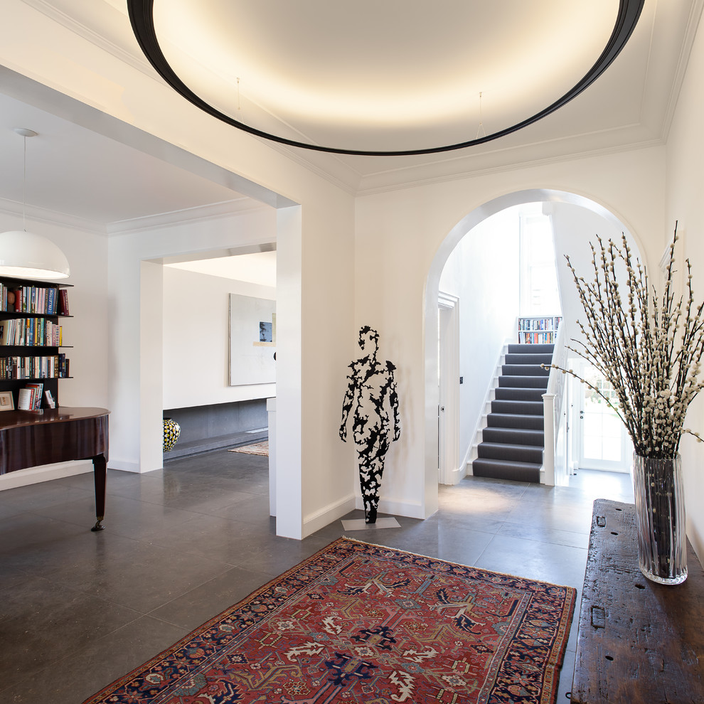 Hallway - contemporary hallway idea in London