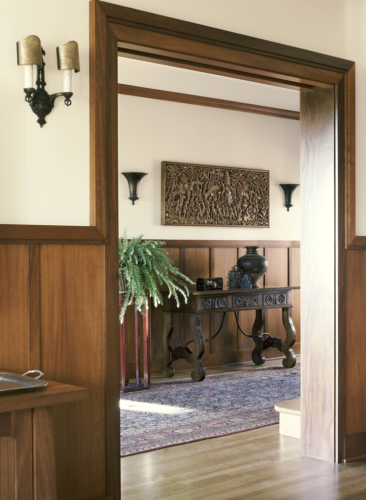 Inspiration for a timeless hallway remodel in San Diego