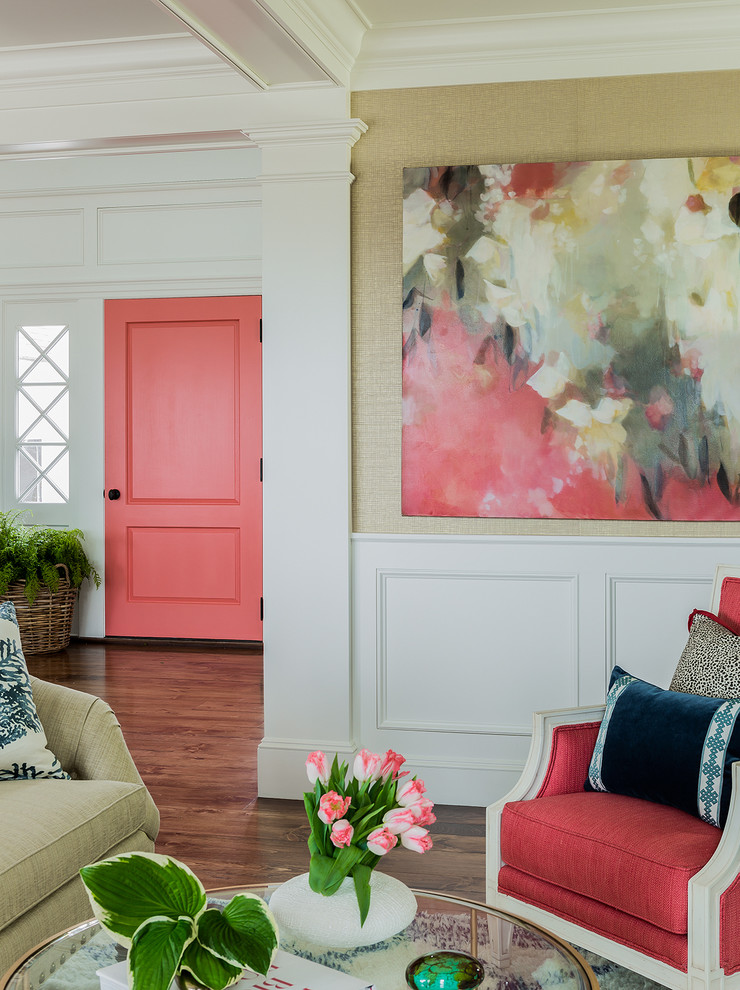Hallway - coastal hallway idea in Boston