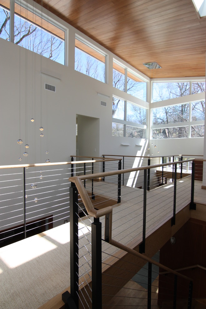 House on Morrow Road top of stairs Contemporary Hall New York