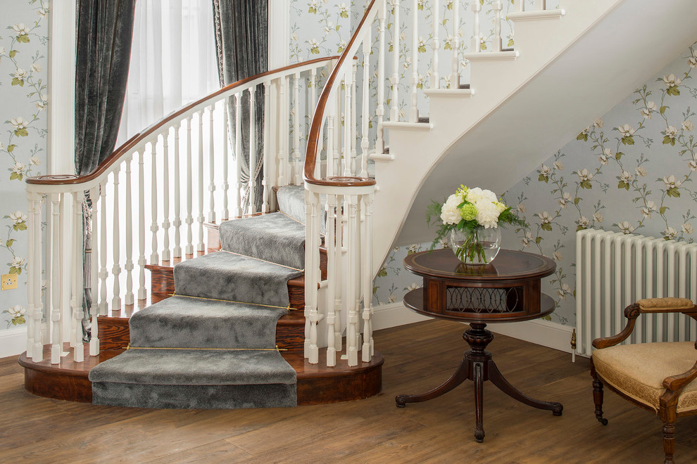 Large elegant staircase photo in Dublin