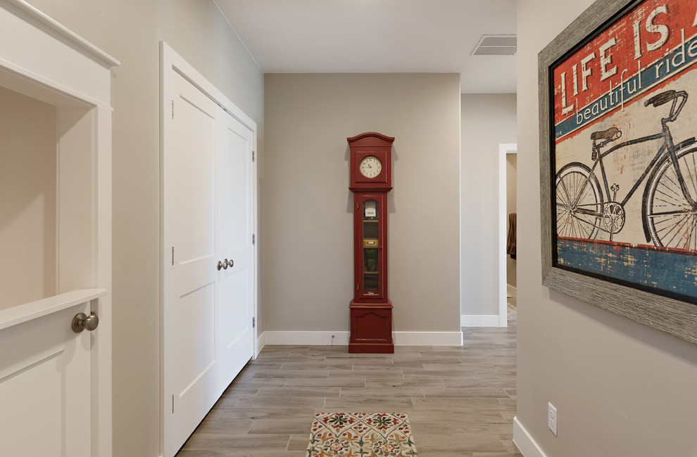 Inspiration for a transitional hallway remodel in Salt Lake City