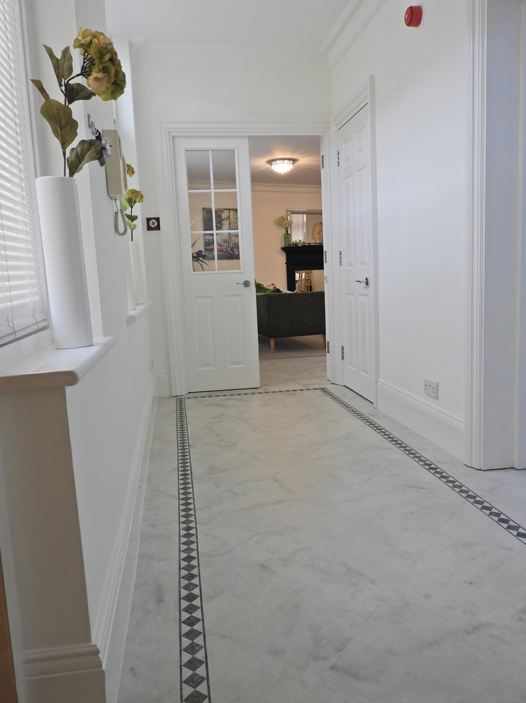 Karndean Art Select Fiore Marble over under floor heating in central Birmingham Victorian