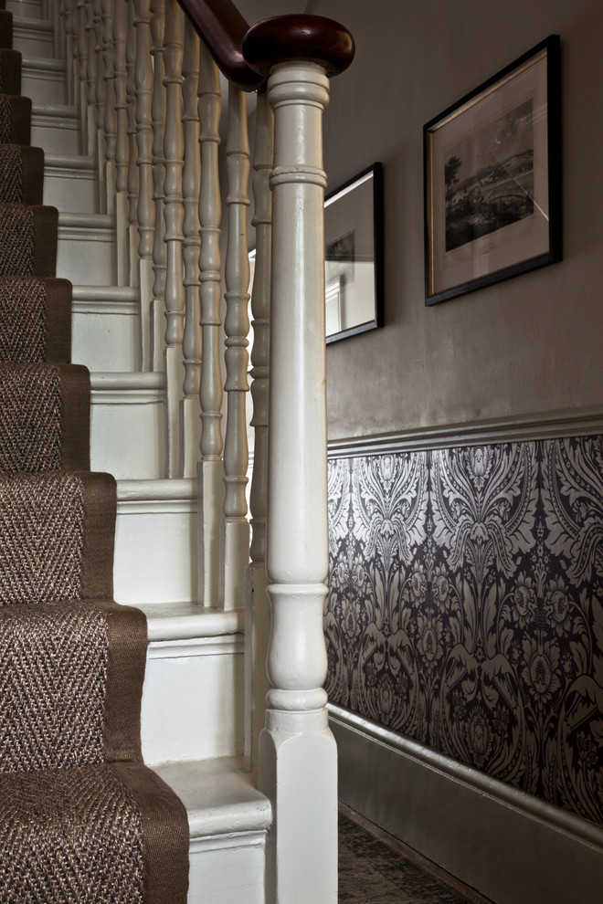Inspiration for an eclectic staircase in London.