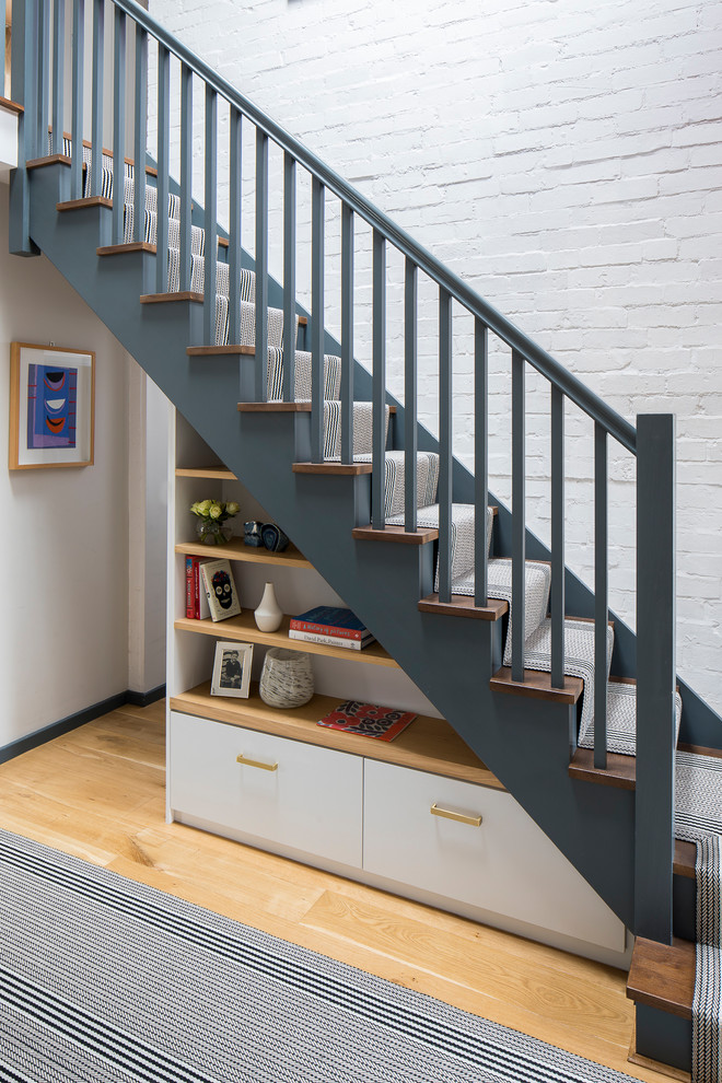 Design ideas for a medium sized contemporary staircase in West Midlands.