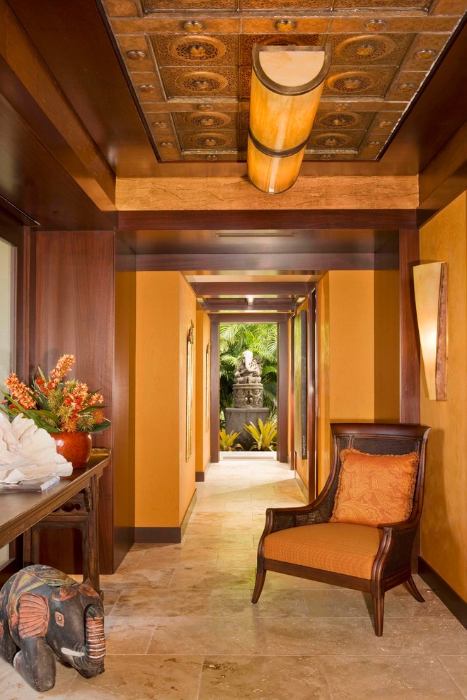 Inspiration for an asian hallway remodel in Hawaii