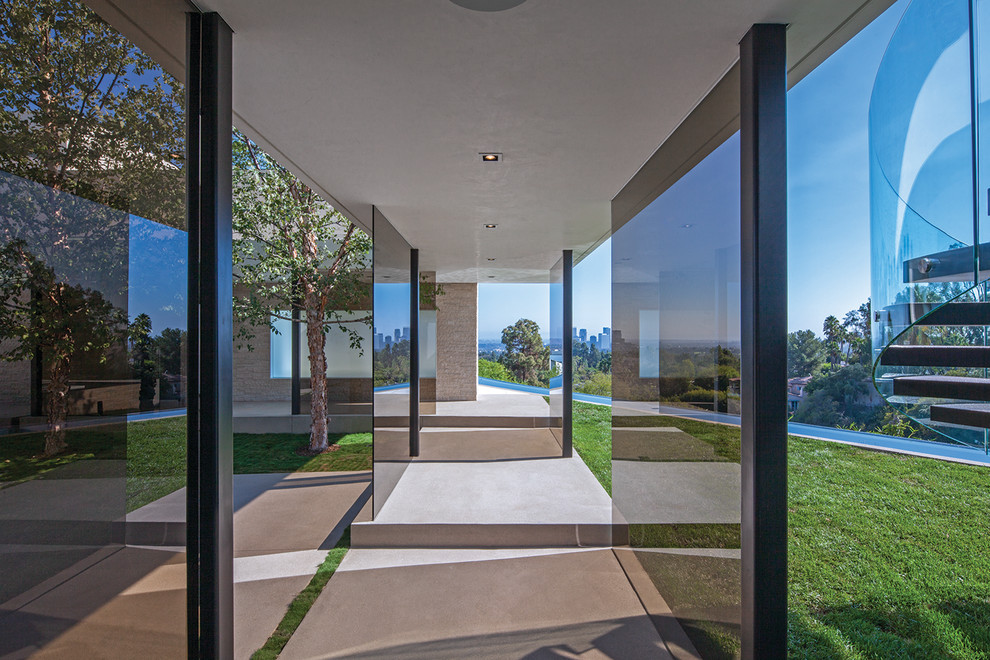 Example of a trendy hallway design in Los Angeles