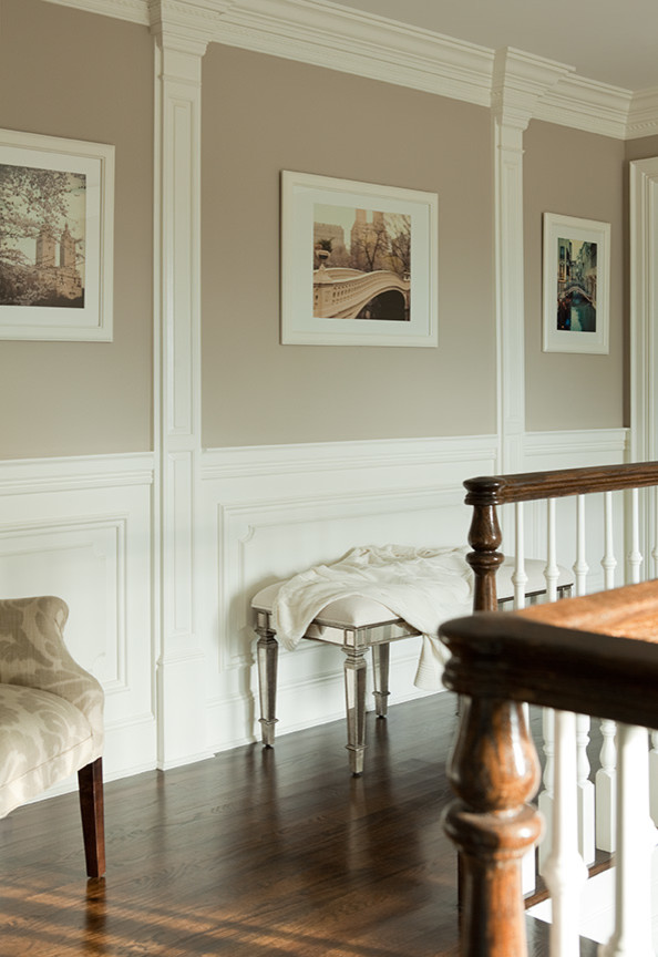 Inspiration for a contemporary hallway remodel in New York