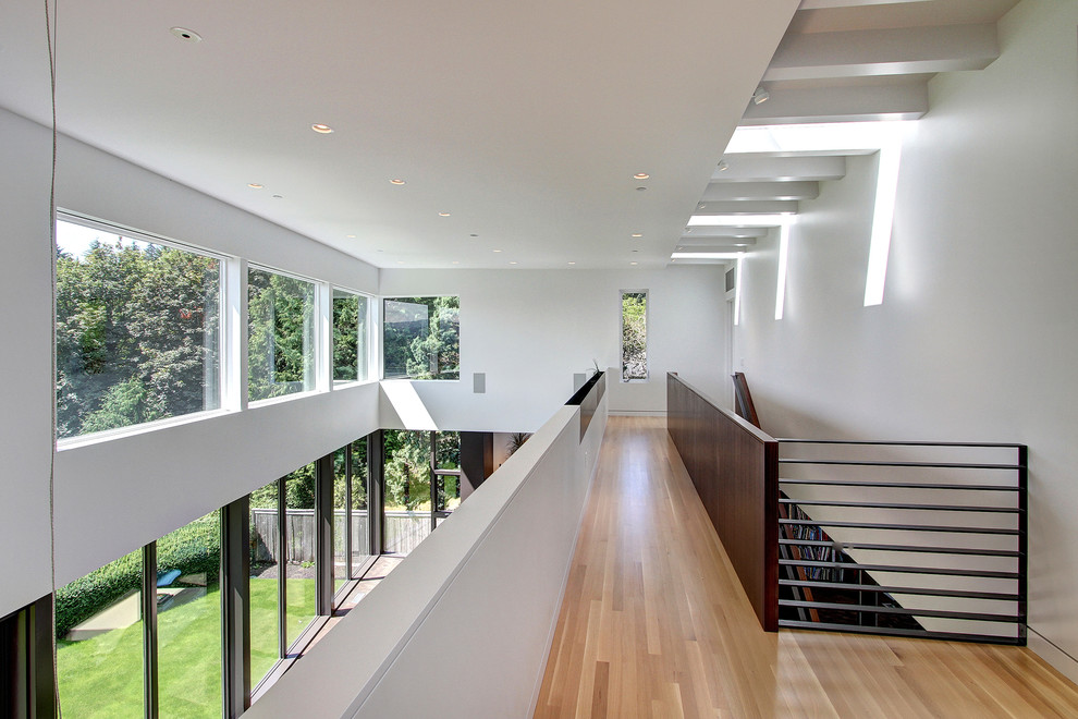Inspiration for a large contemporary hallway remodel in Seattle