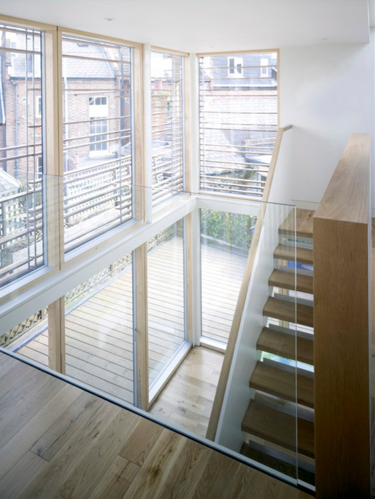Inspiration for a contemporary staircase remodel in London