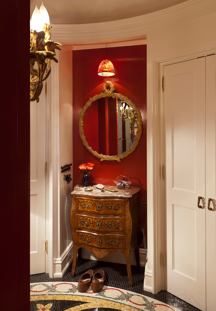 Hallway - mediterranean hallway idea in Milwaukee