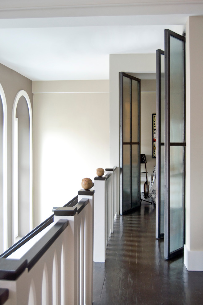 Inspiration for a modern hallway remodel in Boston