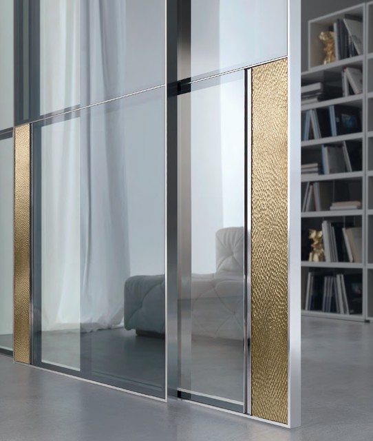 Modern Sliding Doors Modern Hallway & Landing Boston by Studio