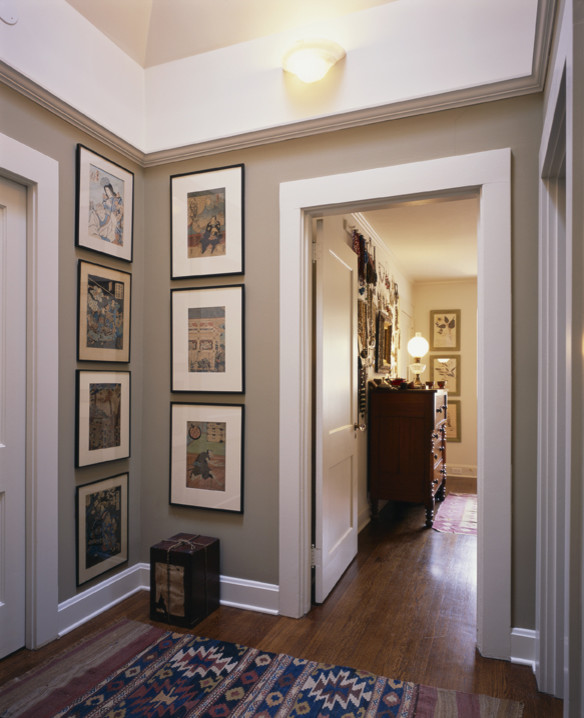 Hallway - craftsman hallway idea in Seattle