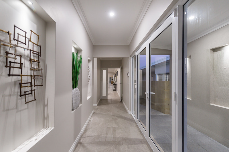 Narrow Lot Duplex Development Wembley Downs Contemporary Hall