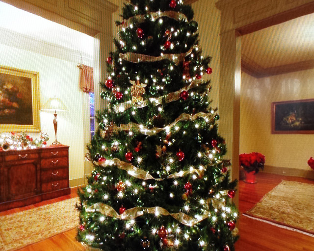 Nejad Oriental Rugs in Holiday Decorated Homes Traditional Hall Philadelphia by Nejad