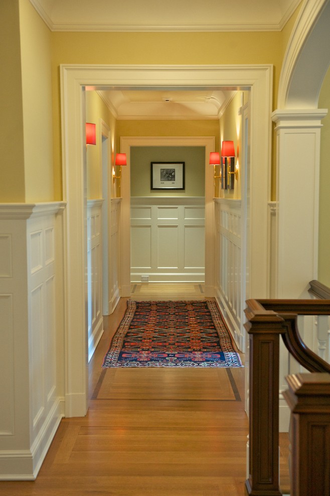 New Jersey Residence 2nd floor Hallway Paneling Traditional Hall