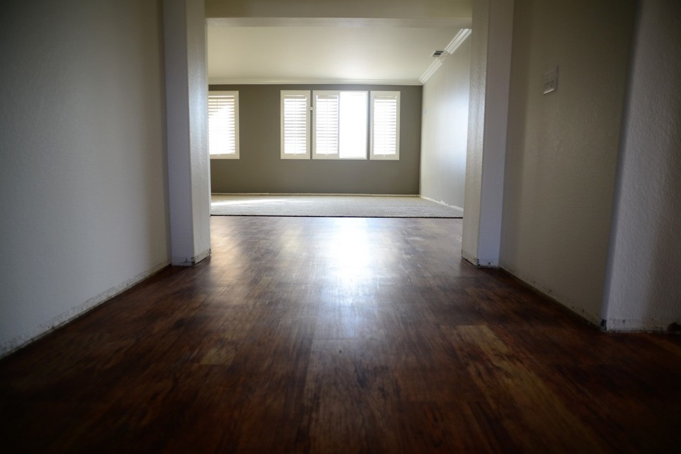 New Vinyl Flooring Redlands Modern Hallway & Landing Los Angeles