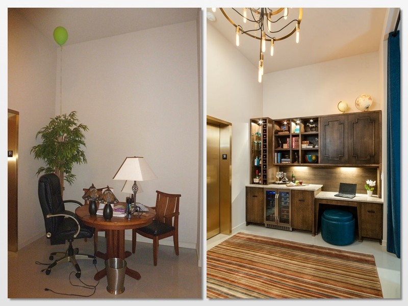 Niche ideas inspiring builtins for big empty spaces Eclectic Hall