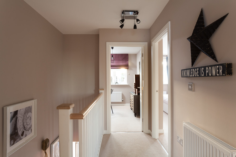 Example of a trendy hallway design in Gloucestershire