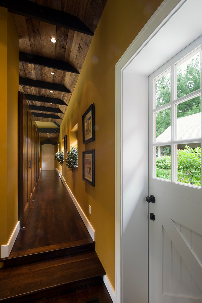 Example of a mountain style hallway design in New York