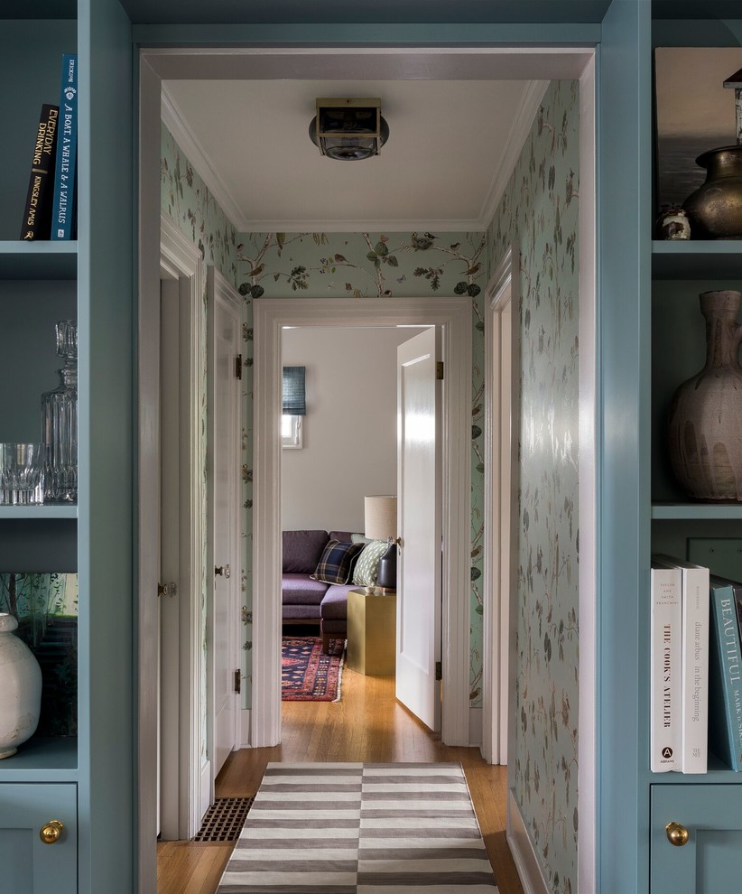 Inspiration for a transitional hallway remodel in Seattle