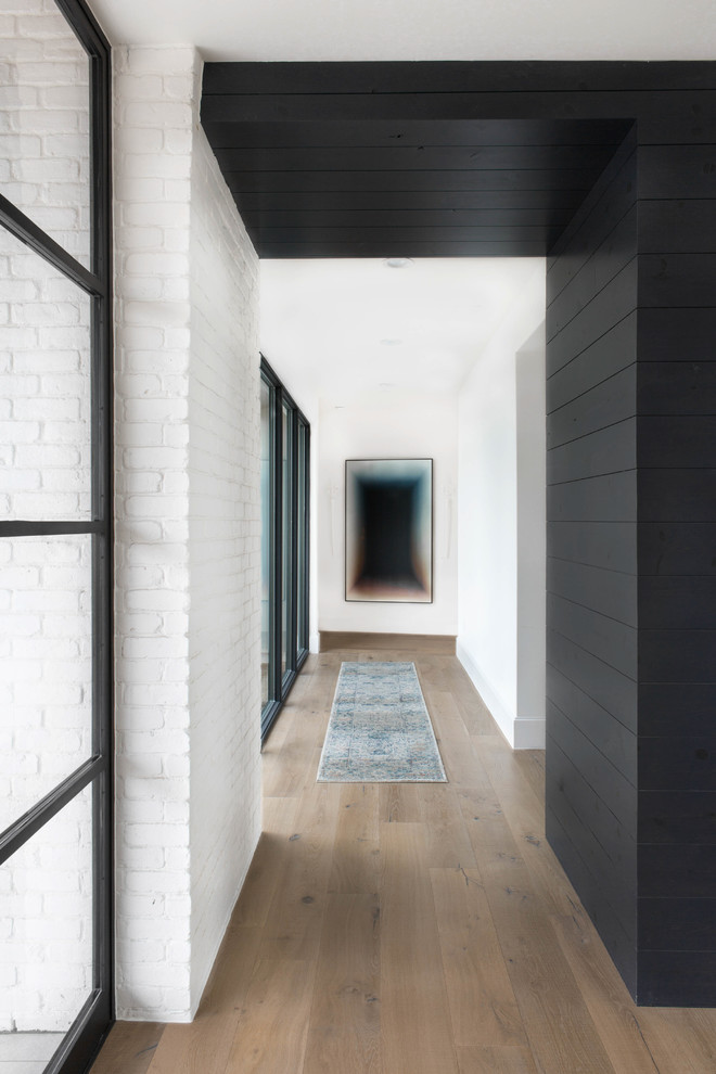 Hallway - modern hallway idea in Austin