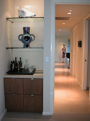 Inspiration for a contemporary hallway remodel in Los Angeles