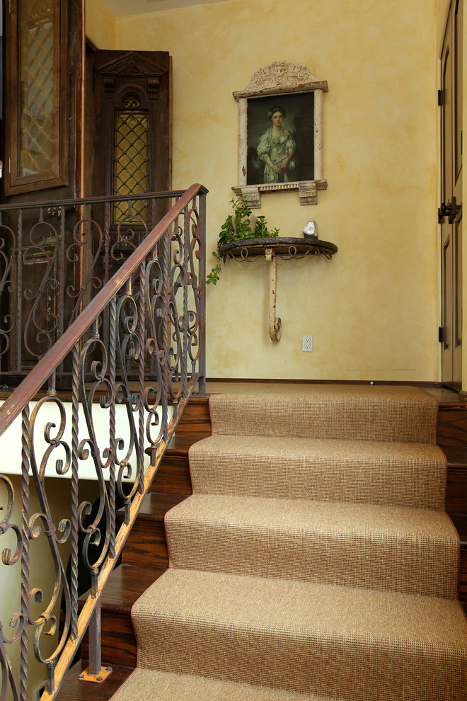 Photo of a small mediterranean staircase in Los Angeles.