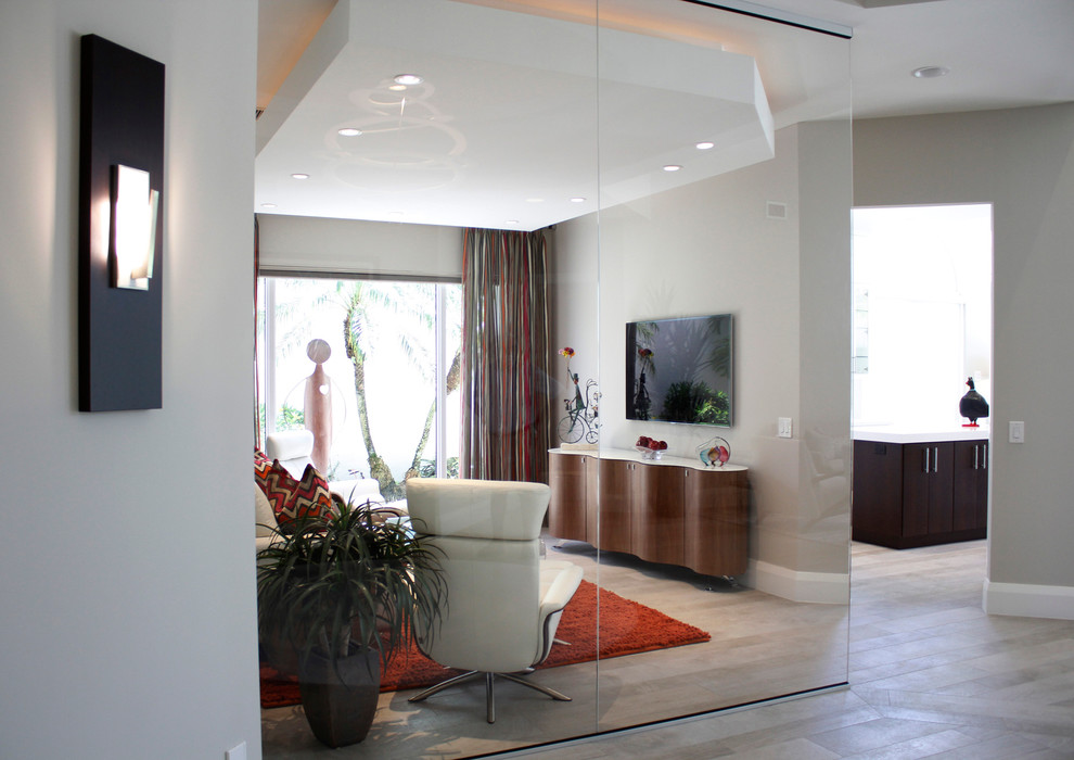 Private Residence, Polo Club, Boca Raton, FL Modern Hall Miami