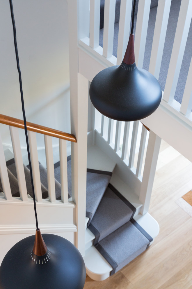 Inspiration for a large contemporary staircase remodel in Oxfordshire