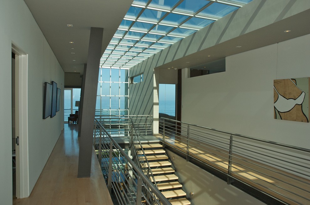 Example of a trendy hallway design in Orange County