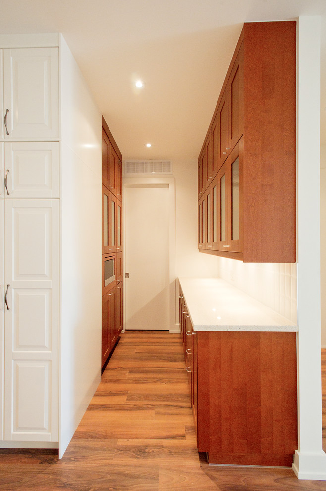 Inspiration for a contemporary hallway remodel in Toronto