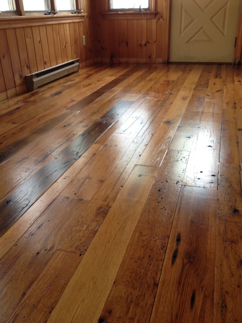 Saco Maine Residence Antique Reclaimed Oak Wood Flooring Before And After Craftsman Corridor Portland By Rousseau Houzz Saco Maine Residence Antique, Maine Wood Flooring