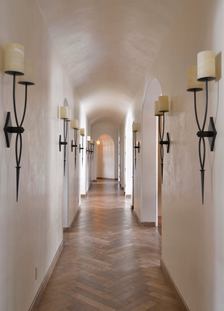 Inspiration for a transitional hallway remodel in Austin