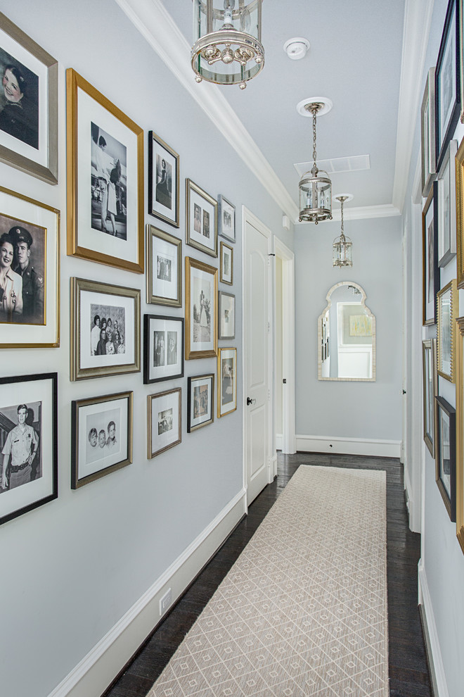 Example of a beach style hallway design in Dallas