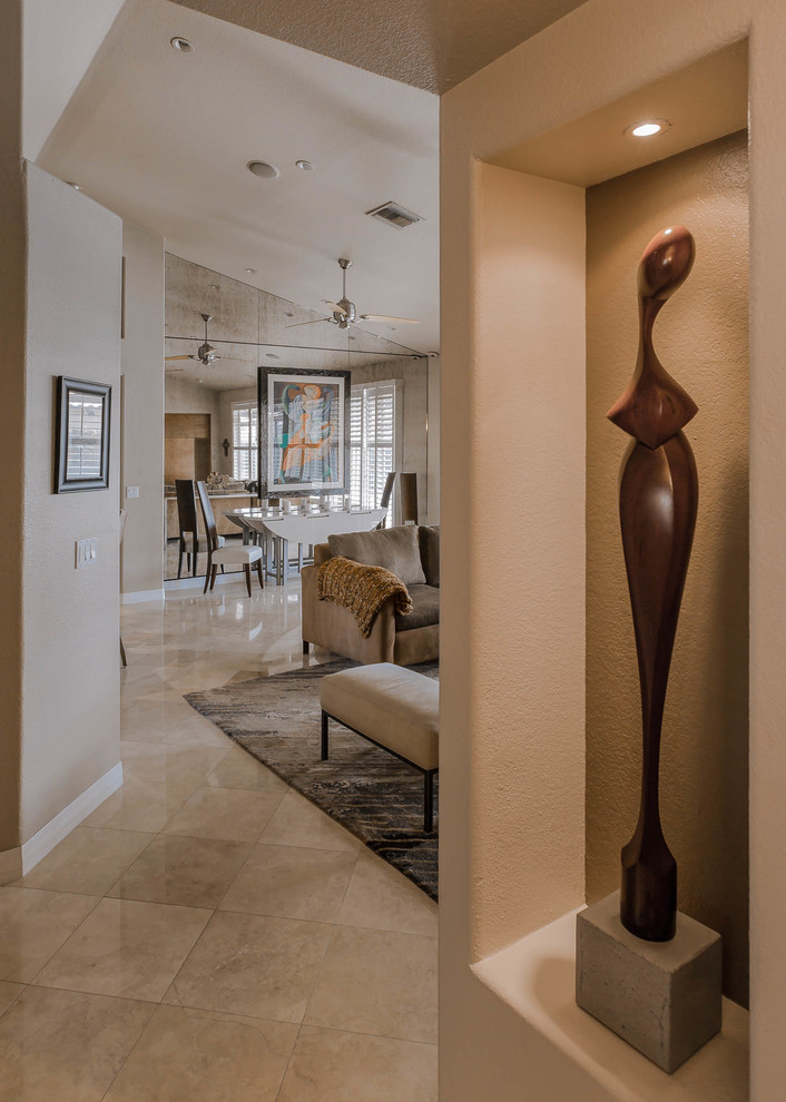 Hallway - contemporary hallway idea in Phoenix