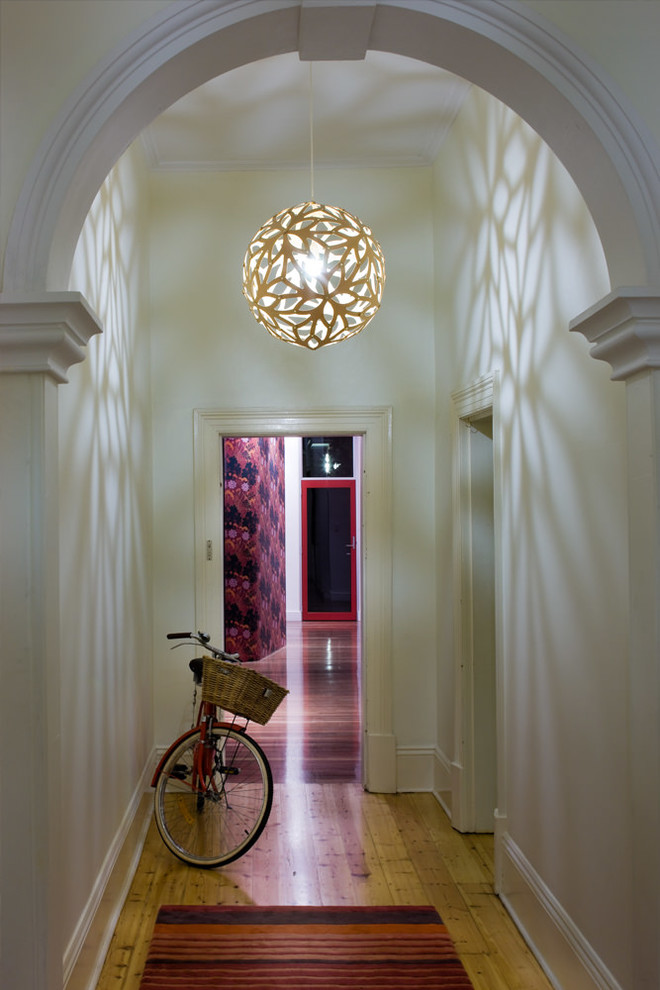 Inspiration for a contemporary hallway remodel in Adelaide