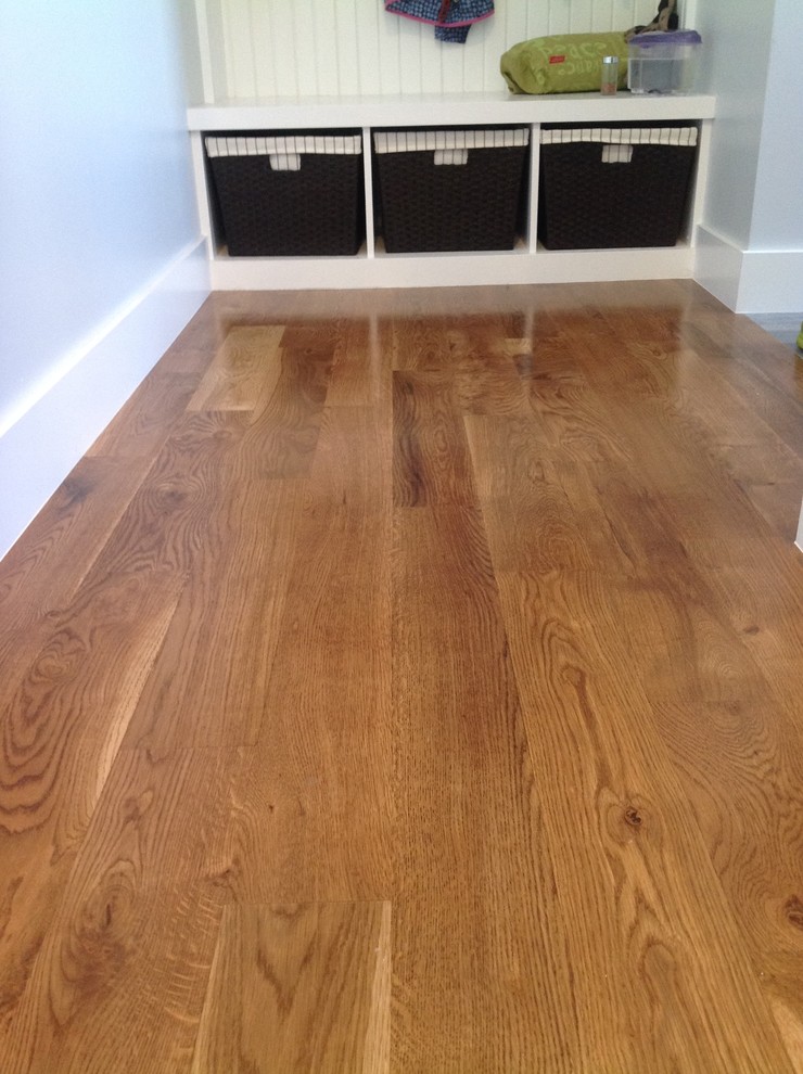 Stained 5" White Oak Contemporary Hall Denver by Magnus