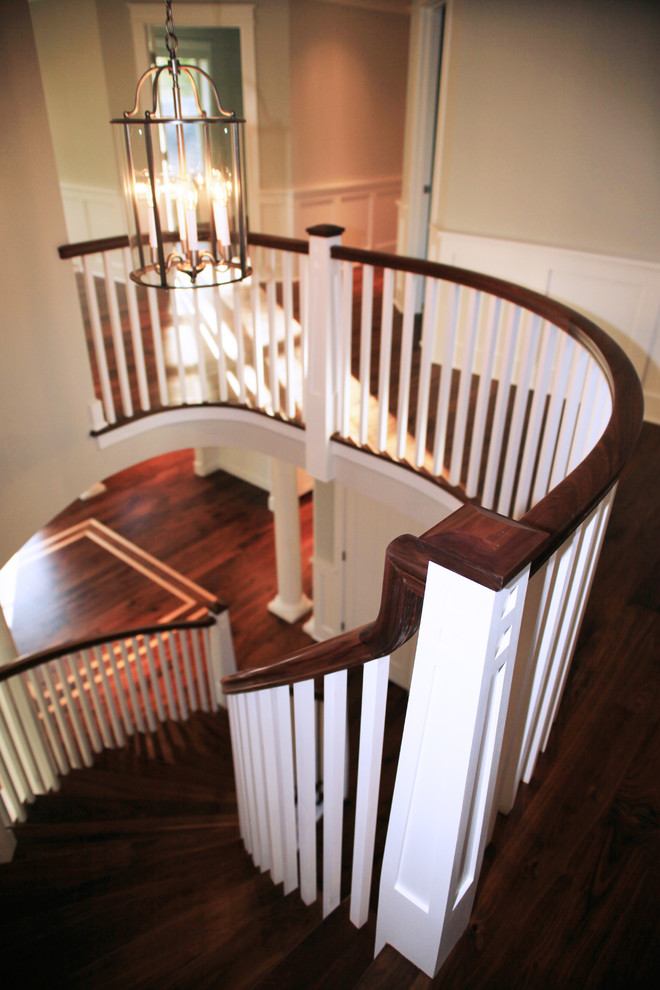 This is an example of a classic staircase in New York.