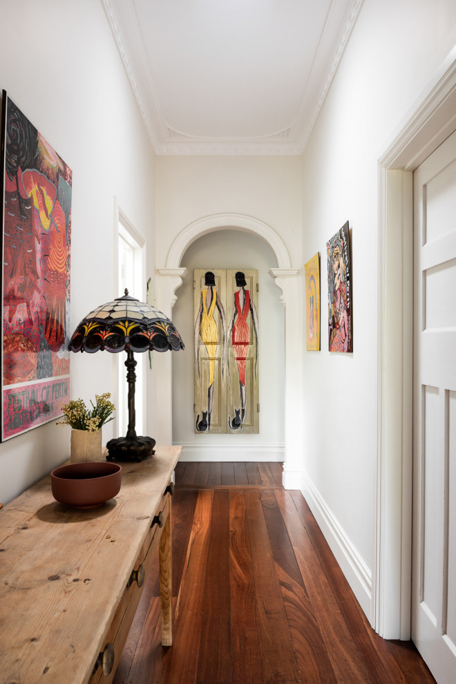 Hallway - transitional hallway idea in Perth