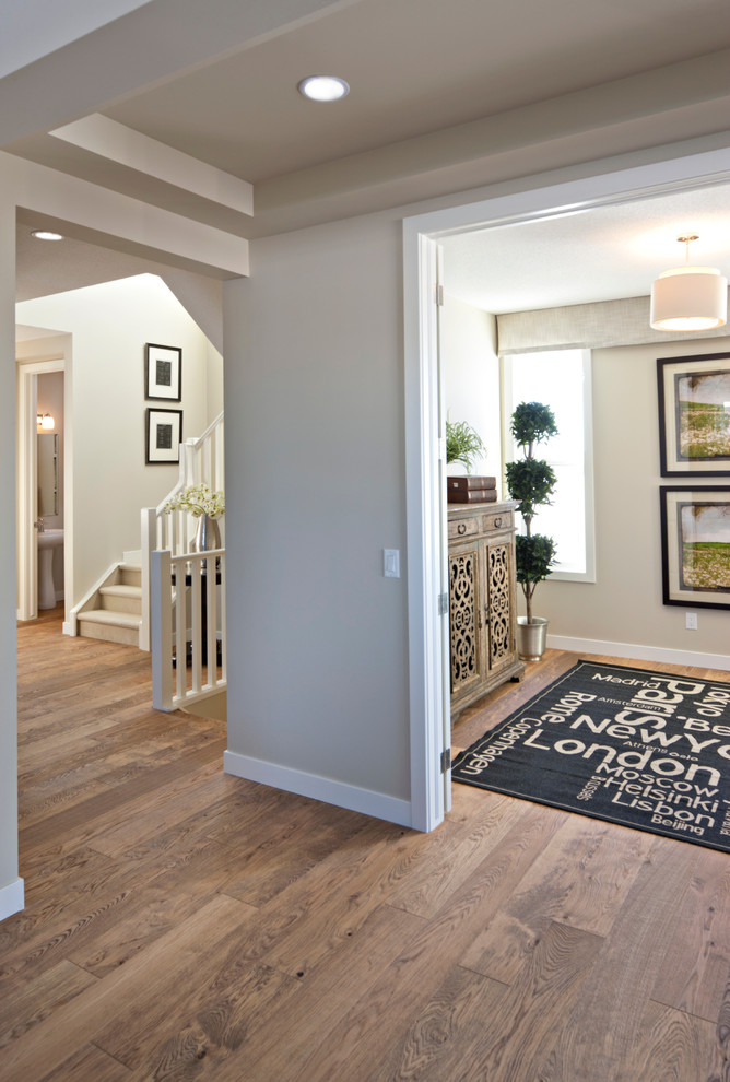 Inspiration for a timeless hallway remodel in Calgary