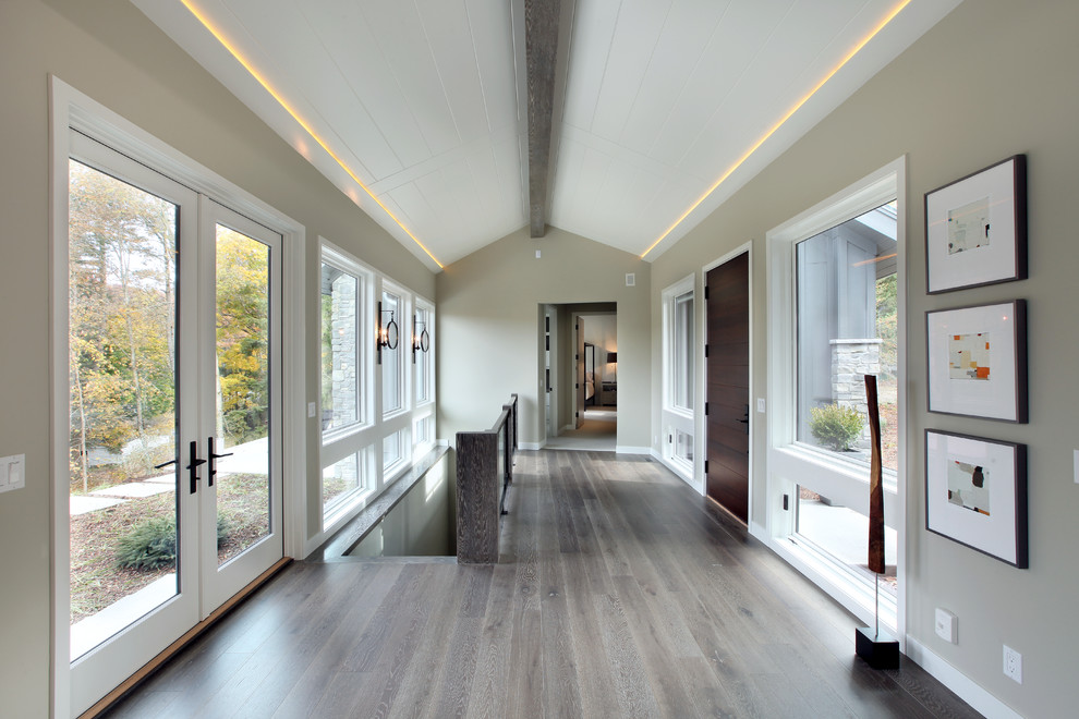 Inspiration for a contemporary hallway remodel in Grand Rapids