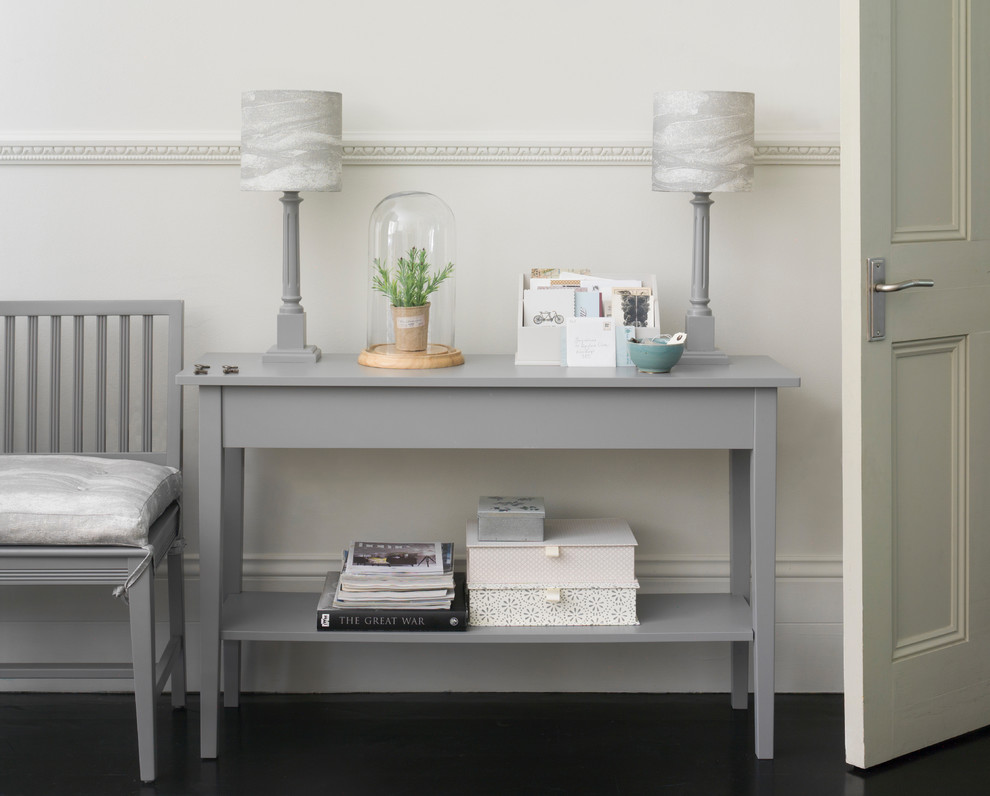 Tidy the Hallway With a Storage Console Table Traditional Hall