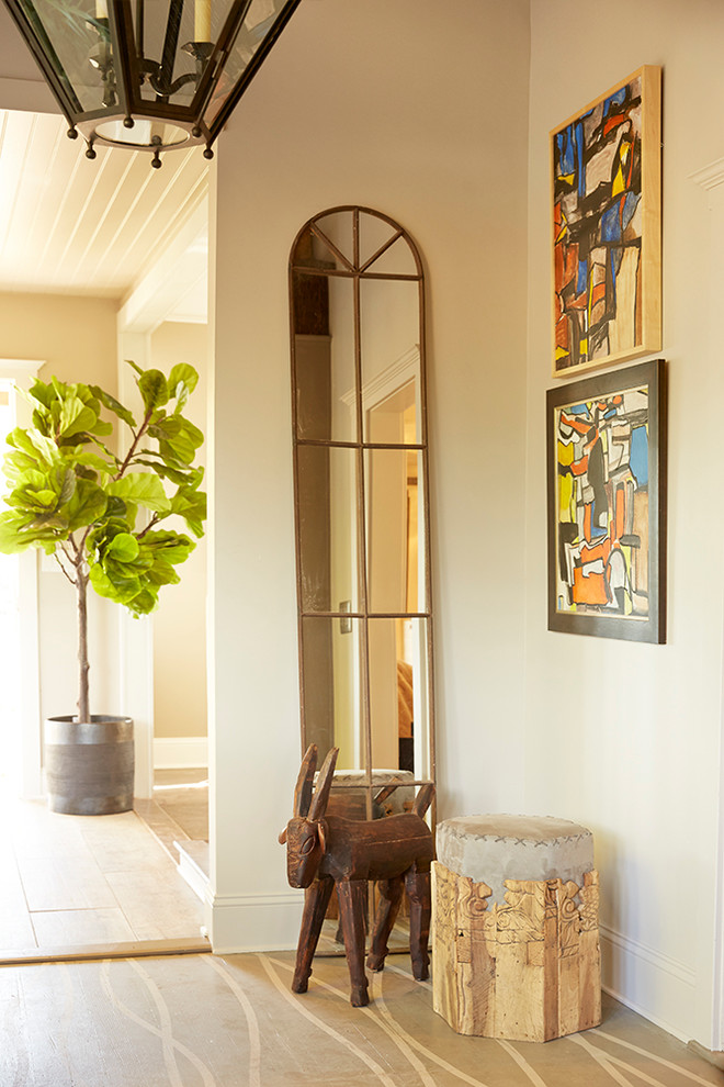 Inspiration for a country painted wood floor hallway remodel in Sacramento