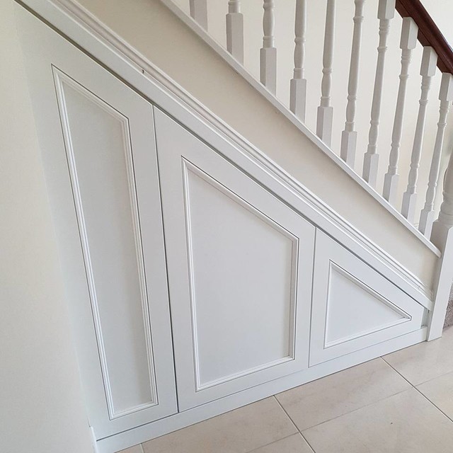 understairs storage units Traditional Hallway & Landing Other