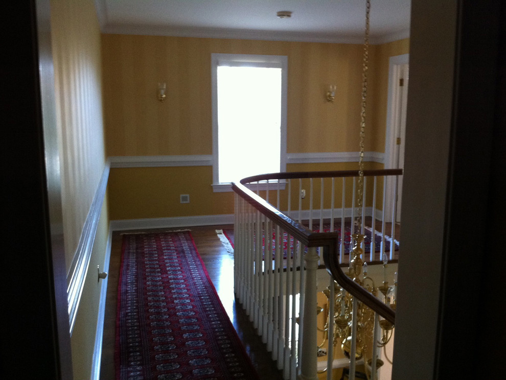 Upstairs landing window wall Traditional Hall Philadelphia Houzz