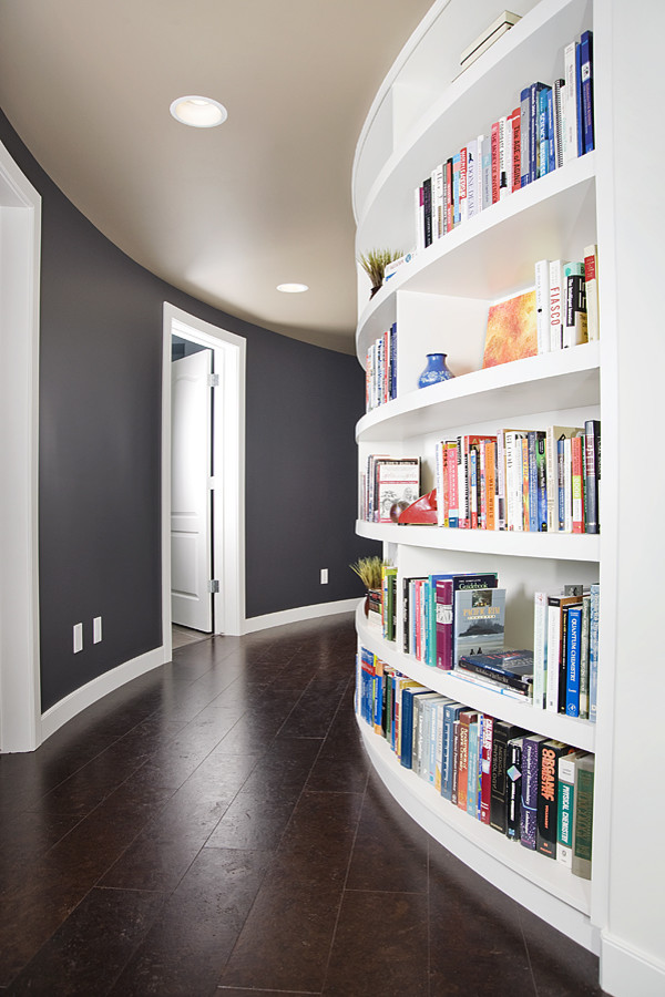 Inspiration for a modern hallway remodel in Calgary