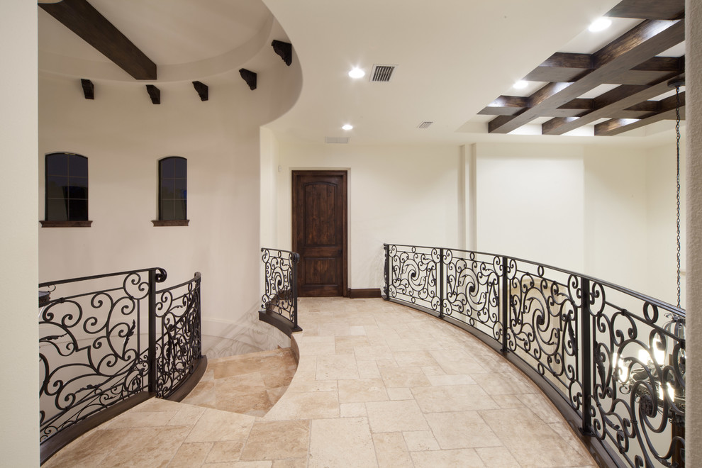 Inspiration for a large mediterranean hallway remodel in Orlando