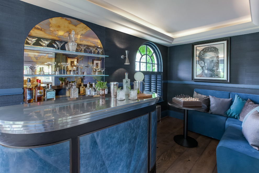 This is an example of a classic home bar in Buckinghamshire.